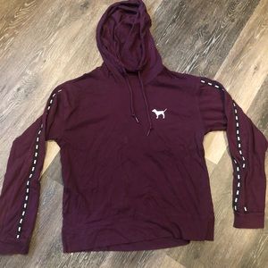 maroon victoria secret PINK hoodie